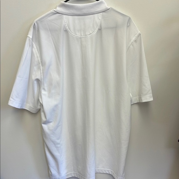 Greg Norman Collection White Polo Shirt with Classic Collar - Picture 7 of 7